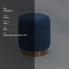 Blissful Blue Pouf