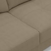 Franco 3 Seater Leather Sofa in Cappuccino Colour