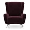 Aile Lounge chair In Deep Plum Velvet