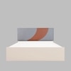 Ashtanga Engineered Wood Queen  Size Bed With Hydraulic Storage (Melamine Finish, White Colour)