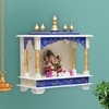 D'Dass Sheesham and Mdf Wooden Home Temple For Pooja Mandir For Home
