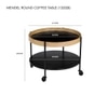 Scandinavian Mendel Round Coffee Table Matte Finish