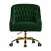 Doe Buck Clemence Modern Green Tufted Velvet Office Chair