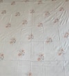 White Floral 400 TC Cotton Flat Super King Size Bedsheet With 2 Pilllow Covers From Threads