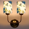Devansh Metal Electric Wall Light in Gold Colour with Multi Shade Count of 2 Lights