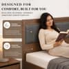 AIAN Adel Queen Size Hydraulic Storage Bed in Walnut Colour
