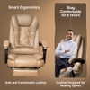 Kepler Brooks Italia Premium Leatherette Office Desk Chair in Almond Colour