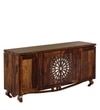 Amoga Sheesham Wood Sideboard In Provincial Teak Finish