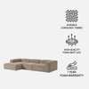 Elegantedge Wood Right Aligned 3-Seater With Upholstery Non Storage Sofa In White Colour