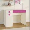 Kristina Kids Study Desk with Shuttered Cabinet and 2 Drawers in Light Wood Barbie Pink Colour