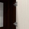 8 Shelves Semi Open Multipurpose Matrix Kitchen Cabinet In Highland Pine & Asian Walnut Finish