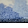 Lilith Navy Abstract Hand-Tufted Viscose 6X4 Feet Carpet