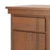 Bradbury Desk Size Large In Amber Walnut Finish