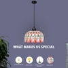 Intricate Glass Electric Hanging Light in White Colour