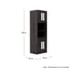 Hexa Red Crockery Unit Multipurpose Wooden Storage Cabinet in Flower Wenge Colour