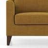 Abbey Sofa (Colour : Ochre, Cushion : Hard, Seating Capacity : 3 Seater)