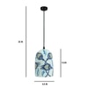 Aesthetic Glass Electric Hanging Light in White Colour