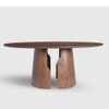 Avery Jenkins Veneer 6 Seater Dining Table in Brown Finish