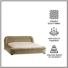 Casa Haven Relax King Size Bed in velvet With Engineered Hardwood Frame & Hydraulic Storage