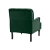 Velora Tufted Back Fabric Lounge Chair- Green