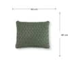 Criss Cross Deep Lichen Green Decorative Cushion Cover 16 x 16 Inches