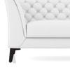 Weston 3 Seater Half Leather Sofa In Polaris Colour