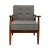Armari Boucle Fabric Arm Chair in Grey Colour