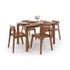 Catria - Gordon 4 Seater Dining Table Set (Finish- Teak)