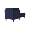 Lacrista Fabric Chaise Lounger in Navy Blue Colour