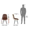 Beautiful Leatherette Dining Chair in Brown & Cream Colour