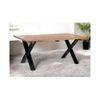 Rosslyn Sheesham Wood Contemporary Dining Table In Teak Finish