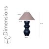 Lgnatio Metal Table Lamp With Beige Cotton Shade