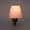 Devansh Metal Electric Wall Light in Antique Gold Colour with Grey Shade Count of 1 Light