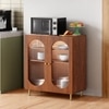 Stellar Multipurpose Storage Cabinet (Medium Size, Teak Brown)