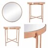 Scandinavian Xander Small Coffee Table Copper Finish
