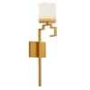 Corvina Single Light Metal and Glass Wall Light