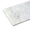 Marble Platter Rectangular With Gold Finish Metal Piece Attachment