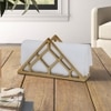 Metalsmith Metal Napkin Holder Gold Finish Tabletop Organizer