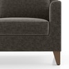 Abbey Sectional Sofa (Colour : Smoke Grey, Cushion : Hard, Seater : Left Aligned 3 Seater + Left Aligned Chaise)