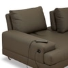 Benjamin 3 Seater Leatherette Sole in Ash Grey Colour