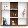 Maxelle Engineered Wood Bookshelf with Shelves Brown Maple & Beige