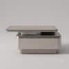 The Horizon Executive Dual Tier MDF Coffee Table Warm Metallic Taupe