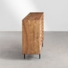 Claire Solid Acacia wood Sideboard with 3 Door in Natual Finish