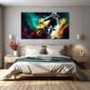 The Castle Decor Sports Art Wall Painting Wooden Framed Digital Painting 27x48 Inch (Style 2)