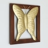 W-Remi Abstract Metal Wall Decor in Gold Set of 1