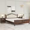 Verona Shesham Solid Wood Queen Size Bed Non Storage Bed In Provincia Teak Finish