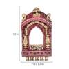 Desert Art Wooden Jharokha Wall Frame 12 Inch in Pink Colour