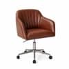 Doe Buck Colm Modern Brown Leatherette Office Chair