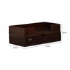 D'Dass Dark Wooden Shelf Style Temple For Pooja In Home and Office