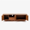 Nira Solid Wood TV Unit in Brown Colour